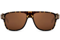 Gafas de sol para hombre Dorelion Lume color carey y dorado con lentes polarizadas y protección UV400.