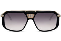 Gafas de sol para hombre Dorelion Mira negras y doradas con lentes polarizadas y protección UV400.