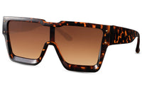 Vista lateral de las gafas de sol para hombre Dorelion Neo color carey con lentes naranjas polarizadas y protección UV400.