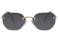 Gafas de sol para hombre Dorelion Orion con montura metálica dorada, lentes polarizadas y protección UV400.