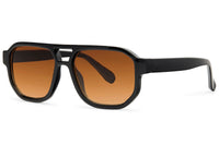Vista lateral de las gafas de sol para hombre Dorelion Zia con lentes naranjas polarizadas y protección UV400.