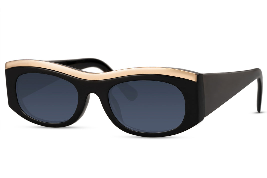 image Vista lateral de las gafas de sol para mujer Dorelion Flux con lentes polarizadas y protección UV400.