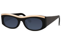 Vista lateral de las gafas de sol para mujer Dorelion Flux con lentes polarizadas y protección UV400.