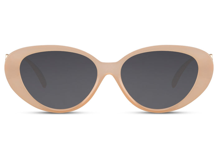 Gafas de sol para mujer Dorelion Vega en color beige y dorado con lentes polarizadas y protección UV400.