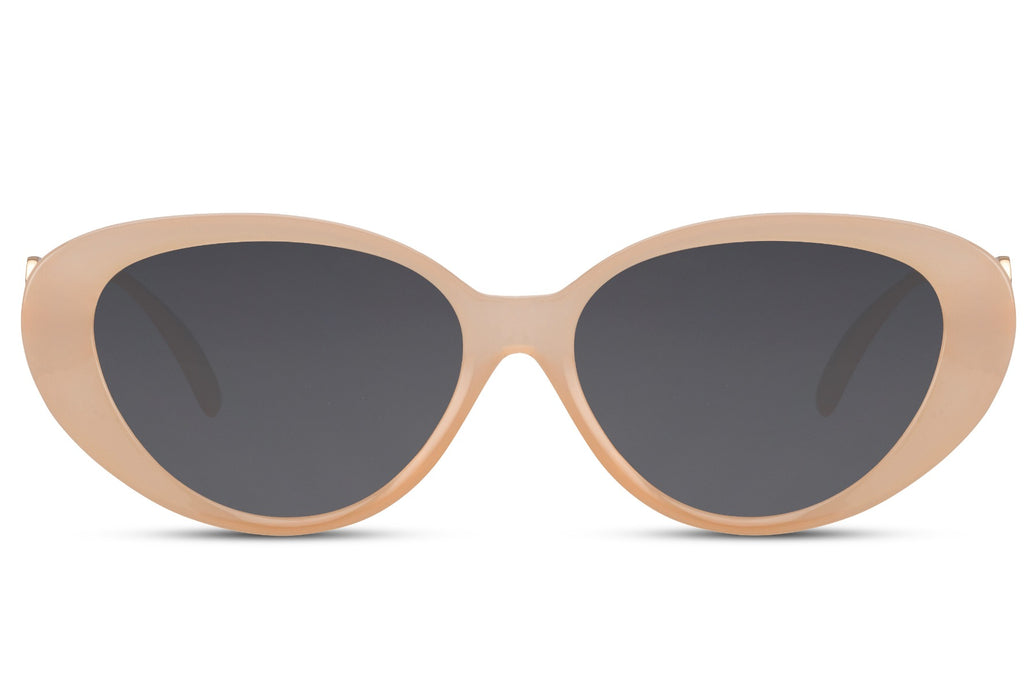 Gafas de sol para mujer Dorelion Vega en color beige y dorado con lentes polarizadas y protección UV400.