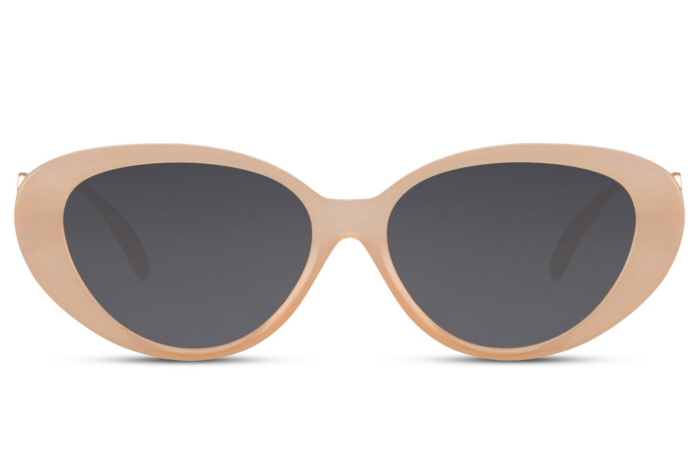 Gafas de sol para mujer Dorelion Vega en color beige y dorado con lentes polarizadas y protección UV400.