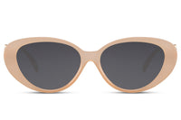 Gafas de sol para mujer Dorelion Vega en color beige y dorado con lentes polarizadas y protección UV400.