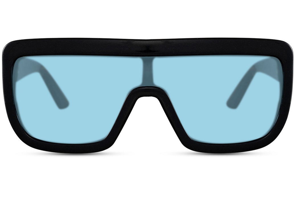 Gafas de sol para mujer Dorelion Vela negras con lentes azules polarizadas y protección UV400.