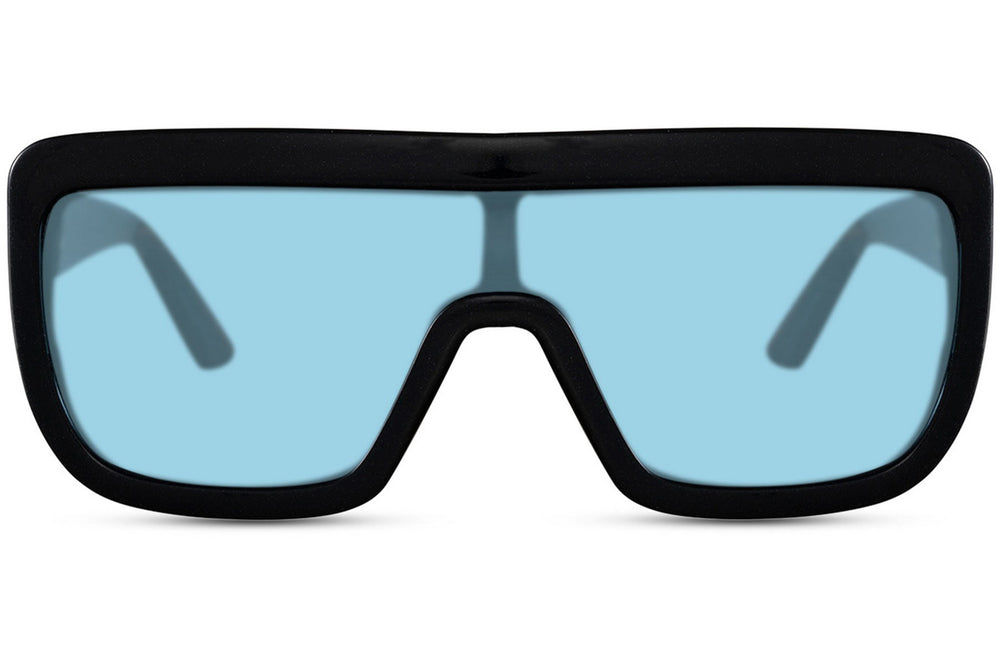 Gafas de sol para mujer Dorelion Vela negras con lentes azules polarizadas y protección UV400.