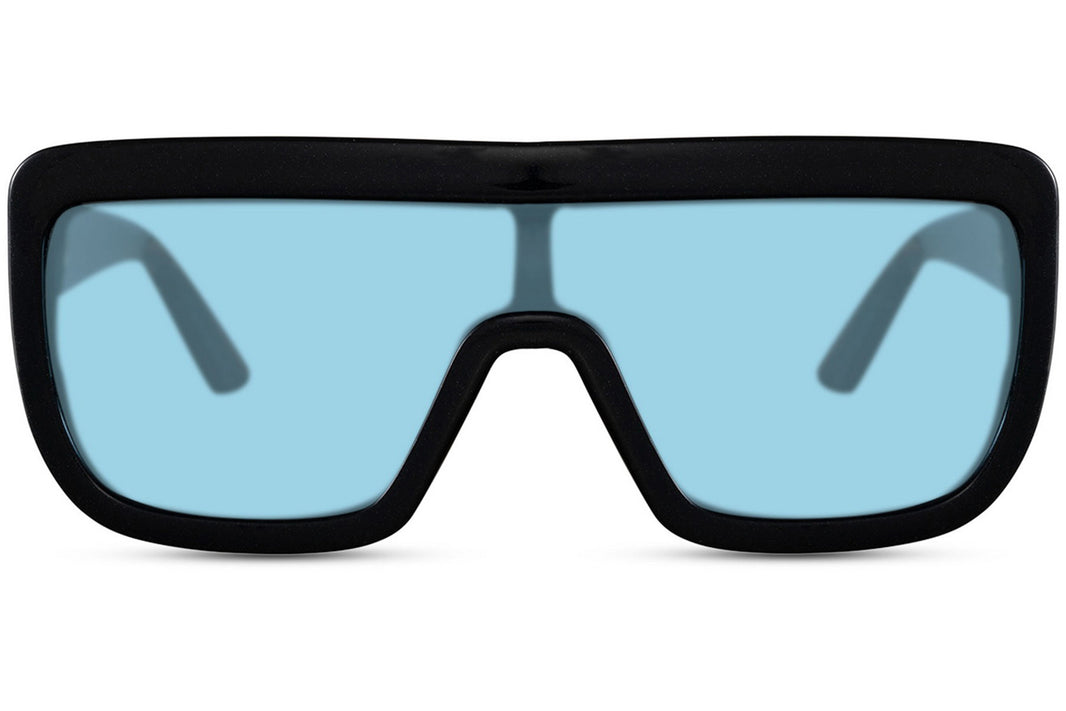 Gafas de sol para mujer Dorelion Vela negras con lentes azules polarizadas y protección UV400.