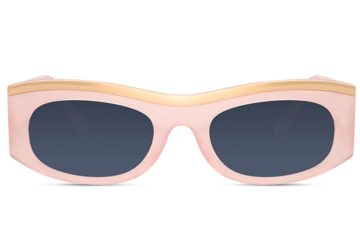 Gafas de sol para mujer Dorelion Vire rosas y doradas con lentes polarizadas y protección UV400.