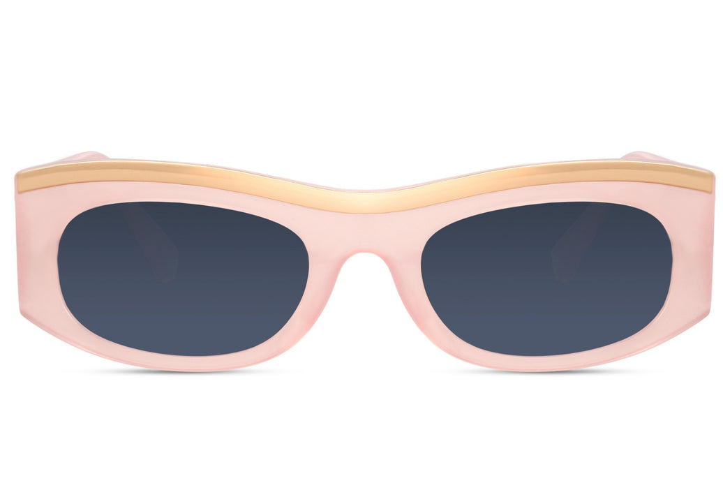 Gafas de sol para mujer Dorelion Vire rosas y doradas con lentes polarizadas y protección UV400.